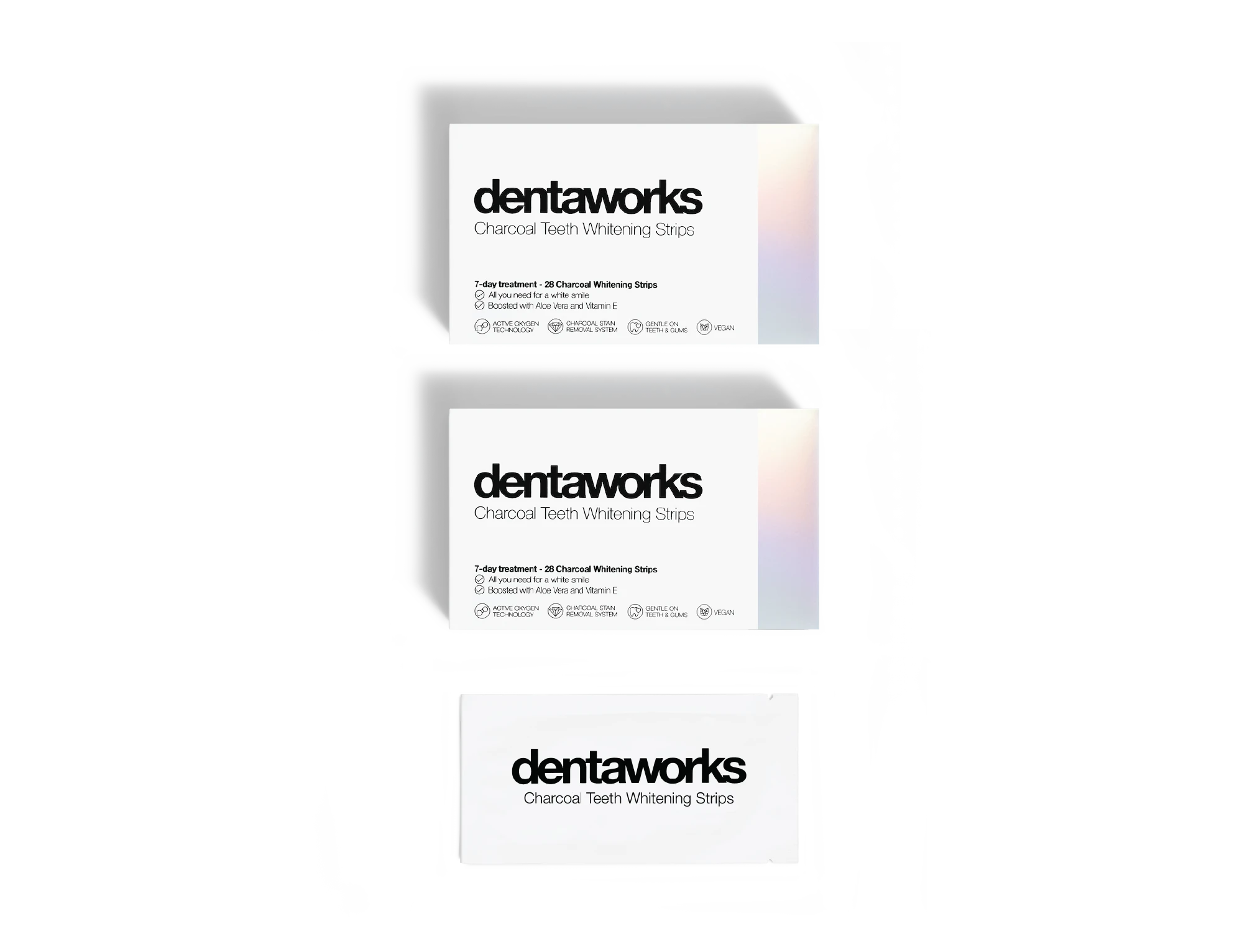 Two Dentaworks Teeth Whitening Strips